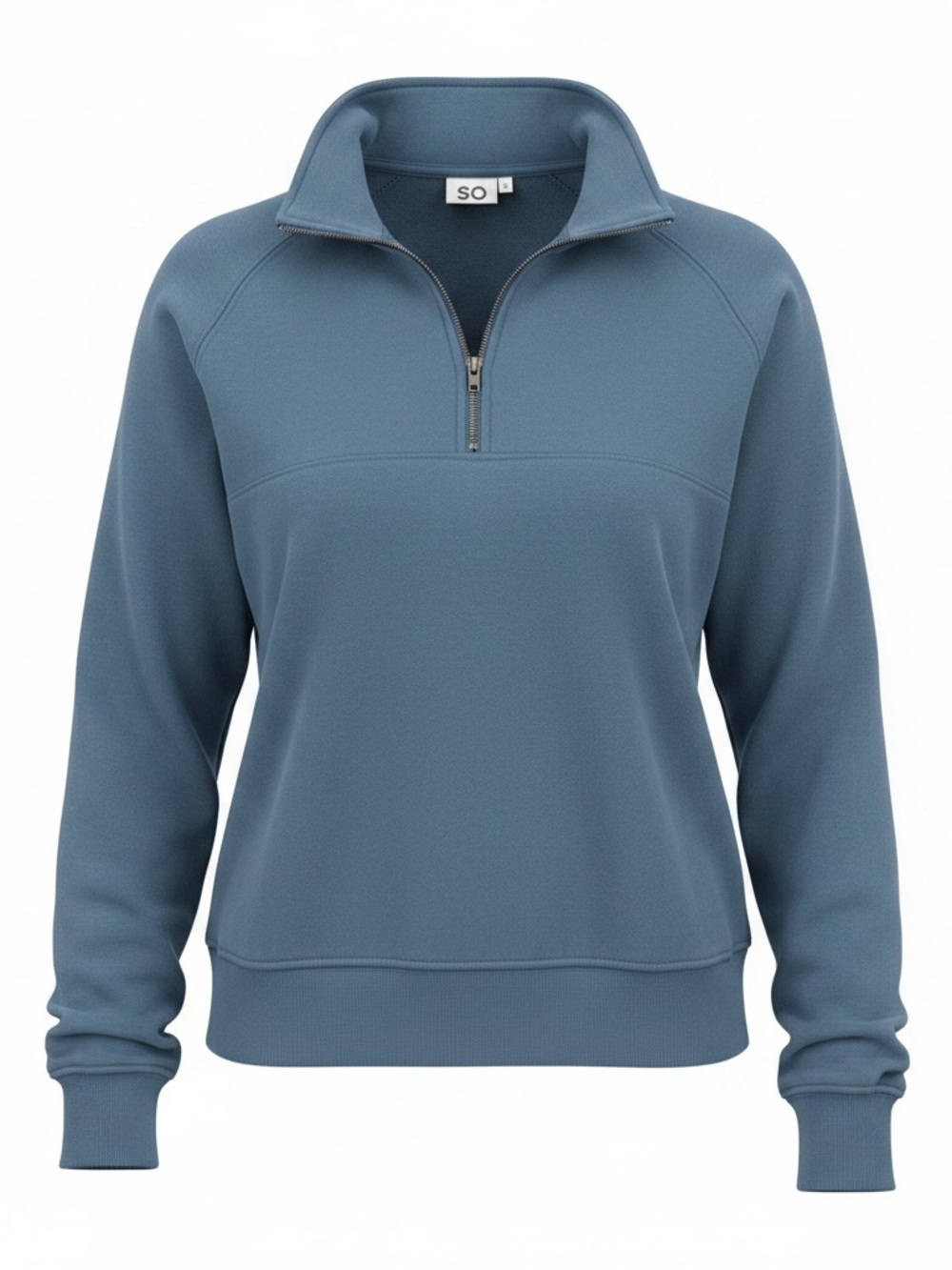 SO Women's Slate Blue Half-Zip Sweatshirt
